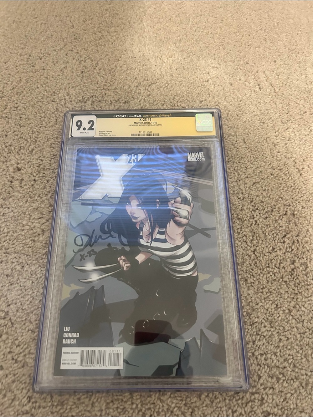 Marvel X-23 Comic Graded 9.2 — Blue & Black Cover